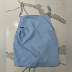 Pretty garbage tank top with open back